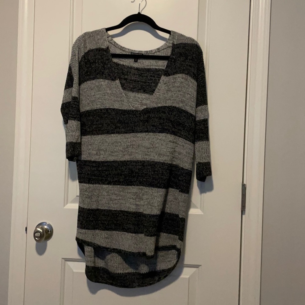 Striped knit sweater